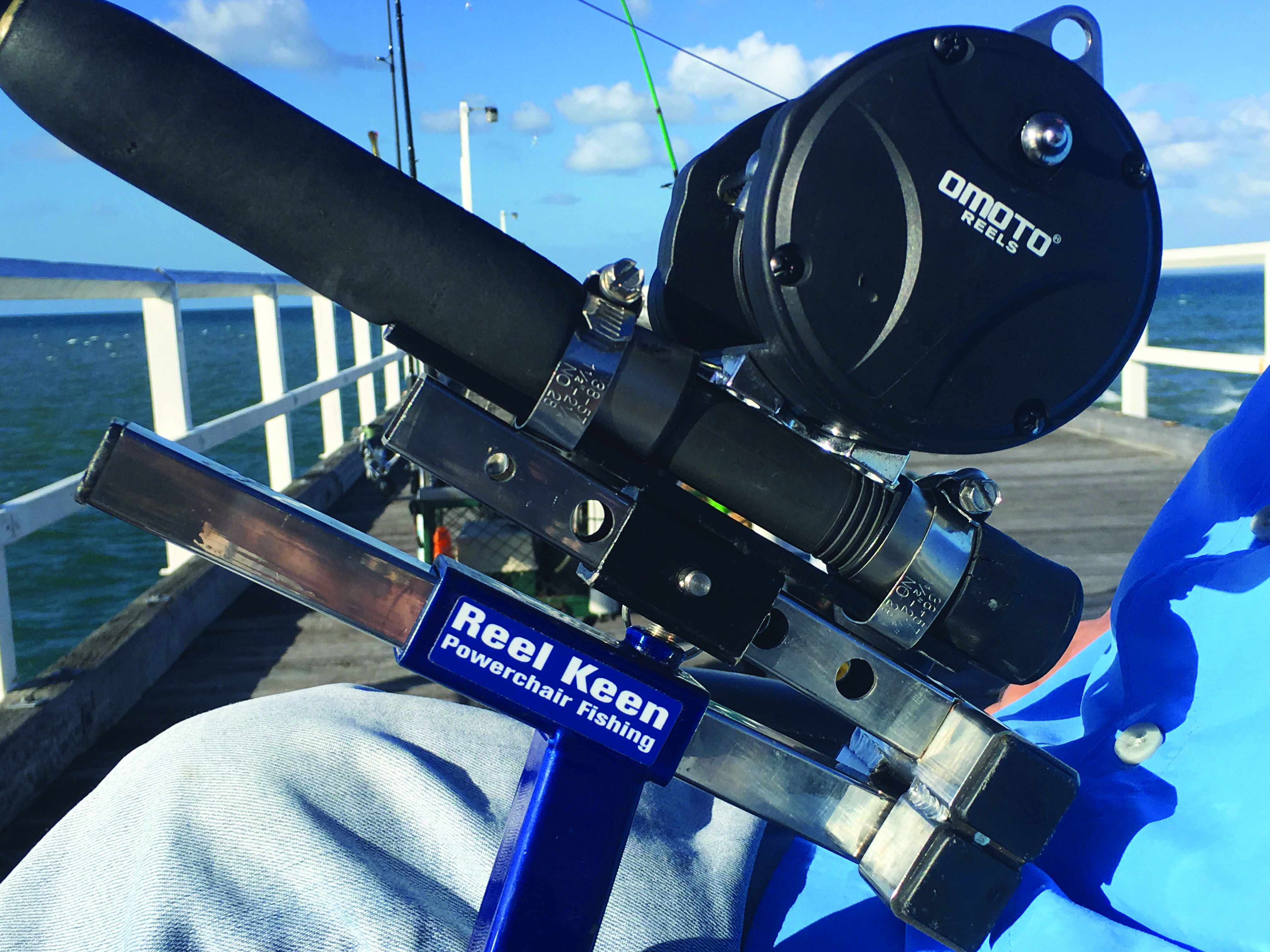 The fishing rod holder created by Queensland inventor Rob Agius.
